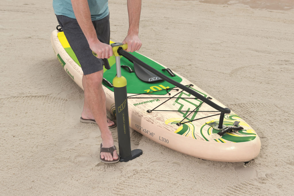 SUP Anleitung Board aufpumpen